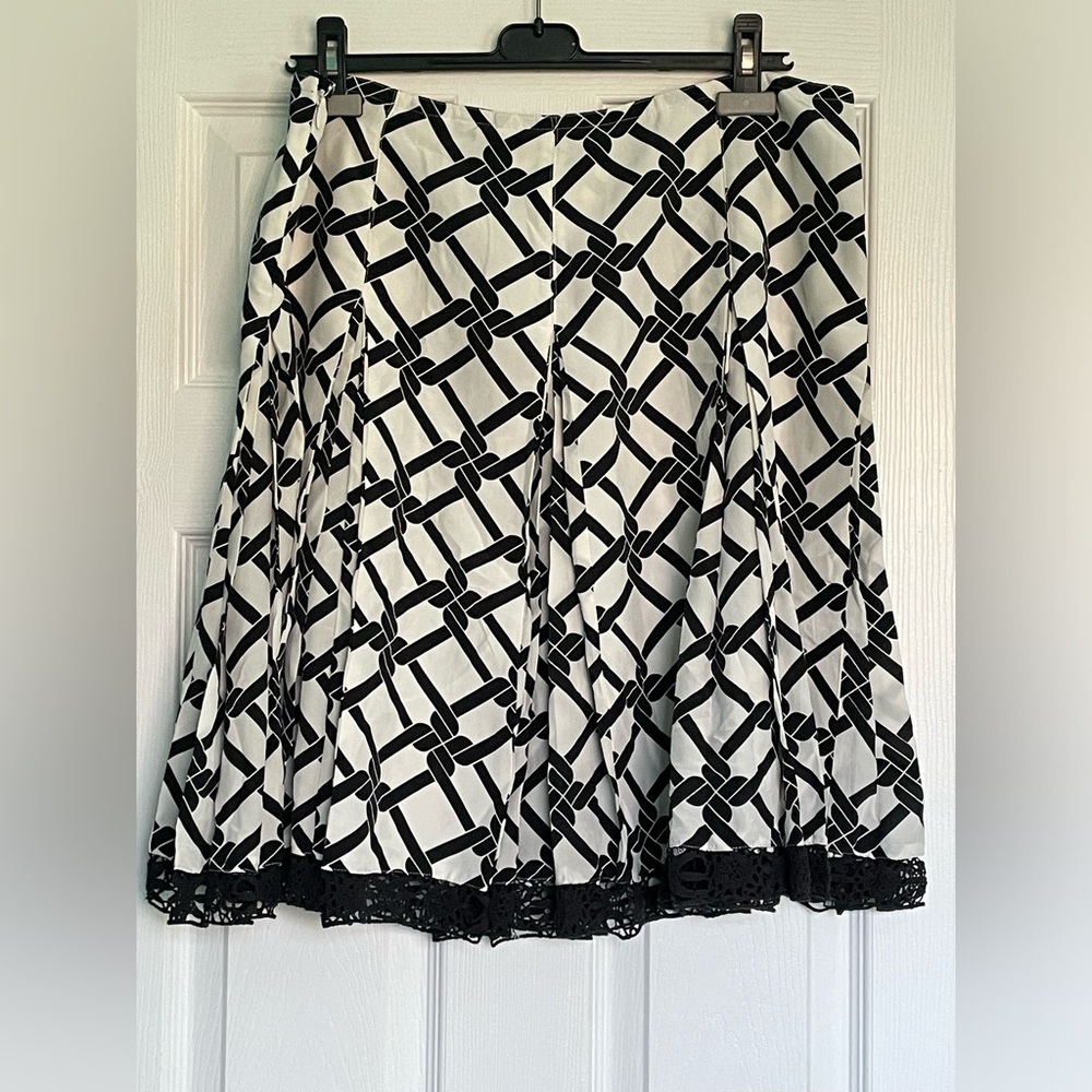 2/$38  100% Silk Skirt with Crochet Hem - Picture 2 of 7